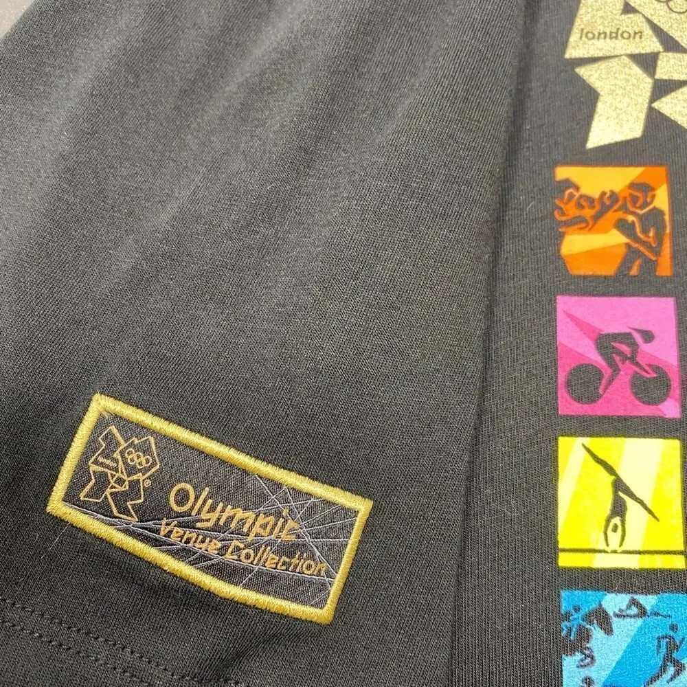 2012 LONDON OLYMPICS OFFICIAL SHIRT ADIDAS®  MENS MEDIUM - BLACK